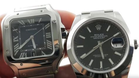 rolex or cartier ladies watch|Cartier santos vs Rolex datejust.